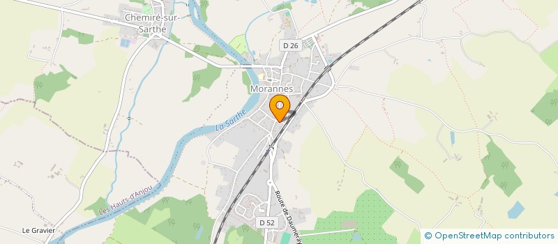localisation de l'entreprise MONSIEUR LOIC MOUCHET à MORANNES SUR SARTHE-DAUMERAY
