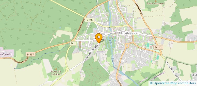 localisation de l'entreprise MONSIEUR LOIC MOY  MILLY-LA-FORET