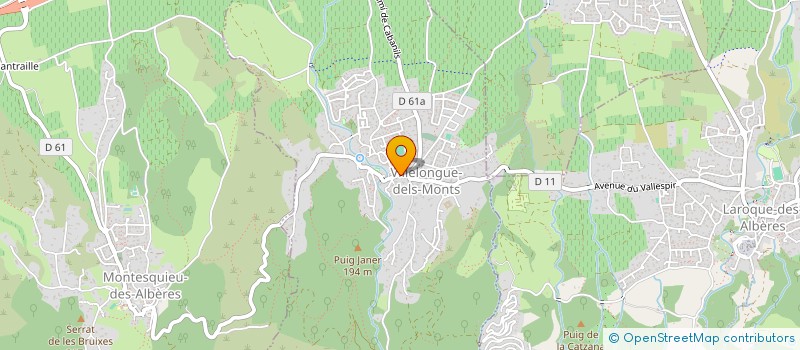 localisation de l'entreprise MONSIEUR LOIC MULLER  VILLELONGUE-DELS-MONTS