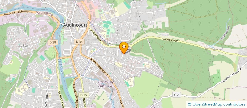 localisation de l'entreprise MONSIEUR LOIC N'GUYEN  AUDINCOURT