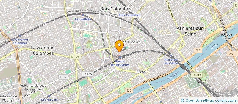 localisation de l'entreprise MONSIEUR LOIC OMBRONE  ASNIERES-SUR-SEINE