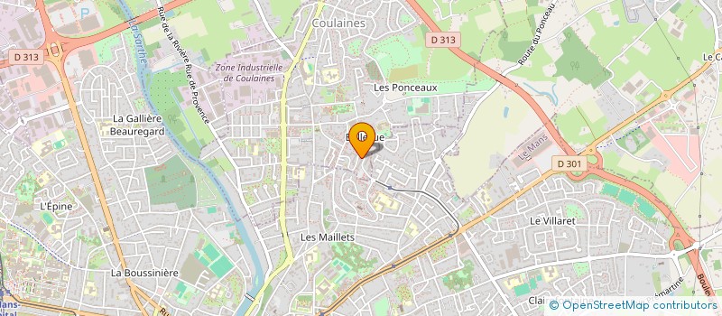 localisation de l'entreprise MONSIEUR LOIC ORTAIN  COULAINES