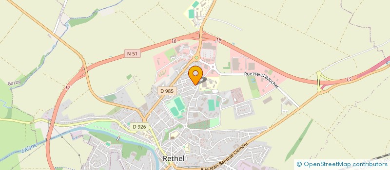 localisation de l'entreprise MONSIEUR LOIC OUDIN  RETHEL