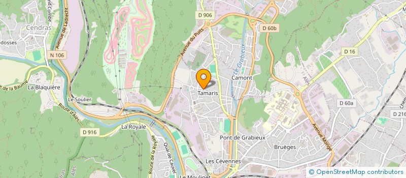 localisation de l'entreprise MONSIEUR LOIC PALPACUER  ALES