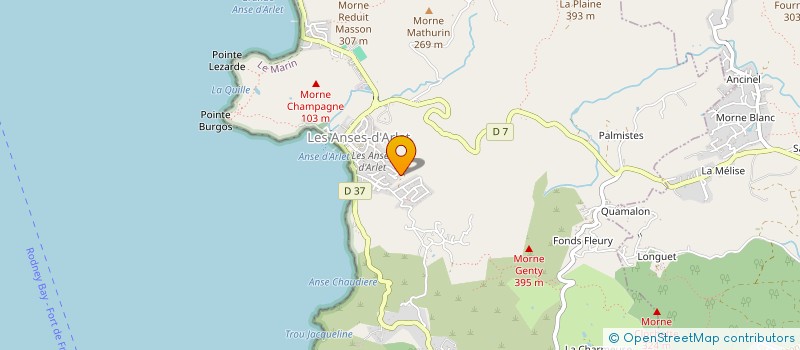 localisation de l'entreprise MONSIEUR LOIC PASTOR  LES ANSES-D'ARLET