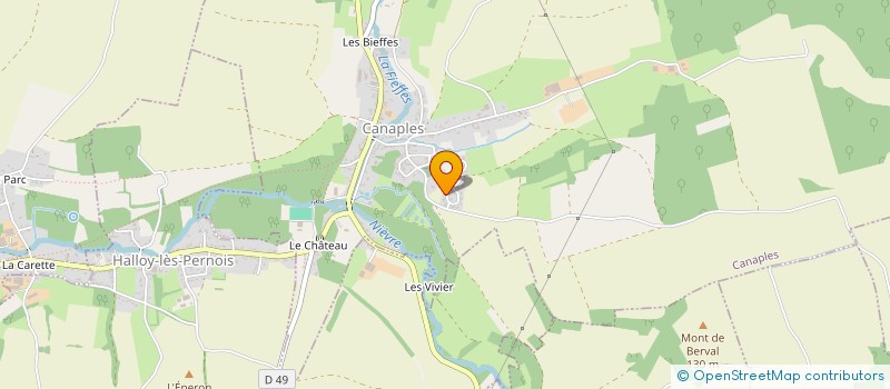 localisation de l'entreprise MONSIEUR LOIC PECQUEUR  CANAPLES