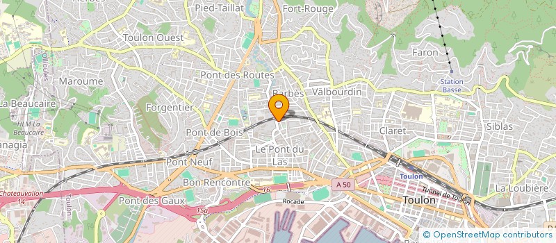 localisation de l'entreprise MONSIEUR LOIC PEIFER  TOULON