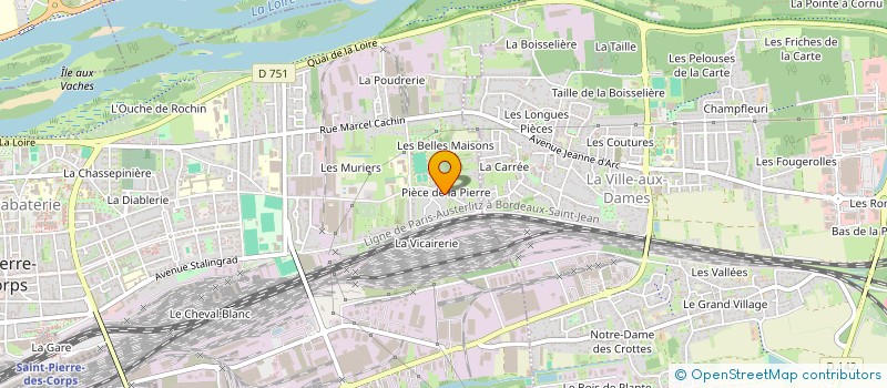 localisation de l'entreprise MONSIEUR LOIC PELE  SAINT-PIERRE-DES-CORPS