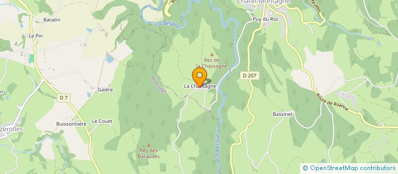 localisation de l'entreprise MONSIEUR LOIC PENT  CHATEL-MONTAGNE