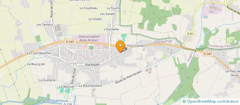 localisation de l'entreprise MONSIEUR LOIC PERDRIAU  LOIRE-AUTHION