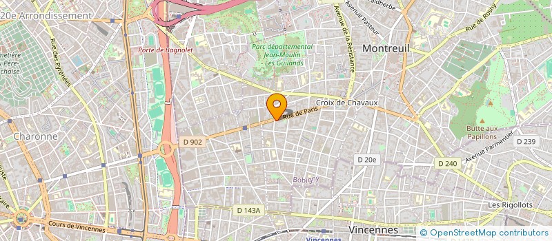 localisation de l'entreprise MONSIEUR LOIC PEREZ à MONTREUIL