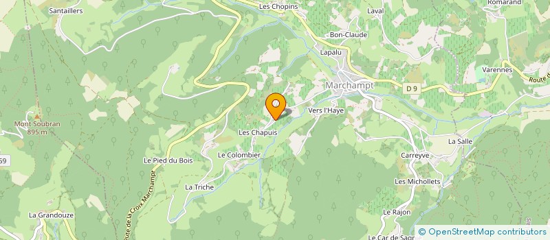 localisation de l'entreprise MONSIEUR LOIC PERRAS  MARCHAMPT