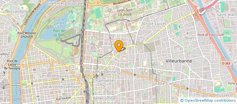 localisation de l'entreprise MONSIEUR LOIC PERROUD  VILLEURBANNE