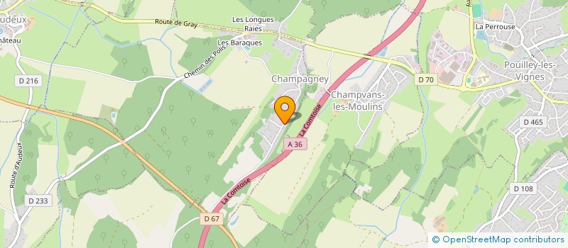 localisation de l'entreprise MONSIEUR LOIC PESEUX  CHAMPAGNEY