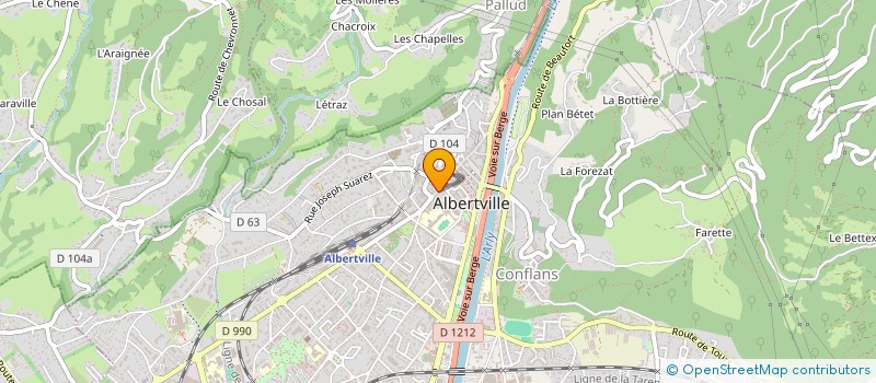 localisation de l'entreprise MONSIEUR LOIC PEYTAVIN  ALBERTVILLE