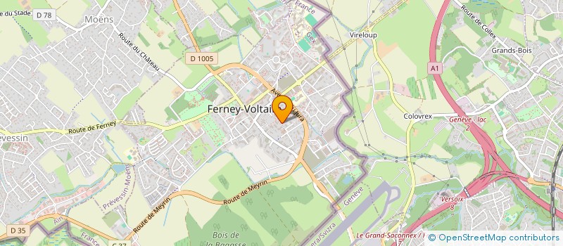 localisation de l'entreprise MONSIEUR LOIC PIARALY à FERNEY-VOLTAIRE