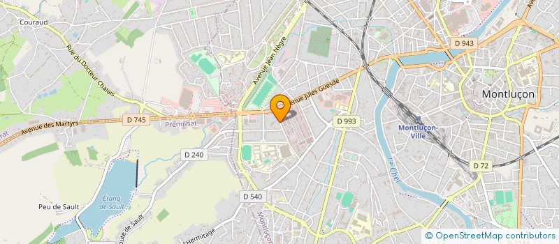 localisation de l'entreprise MONSIEUR LOIC PIERRE  MONTLUCON