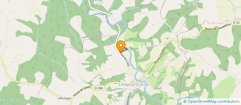 localisation de l'entreprise MONSIEUR LOIC PINDAT  L'HOPITAL-D'ORION