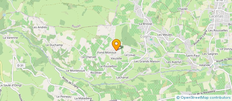 localisation de l'entreprise MONSIEUR LOIC POGNANT-GROS  COGNY