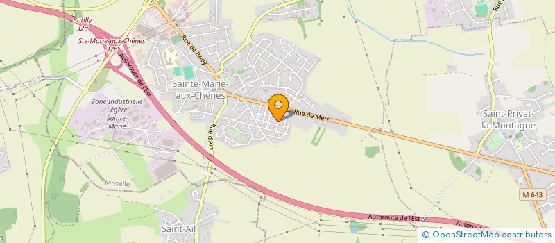 localisation de l'entreprise MONSIEUR LOIC POINSOT  SAINTE-MARIE-AUX-CHENES