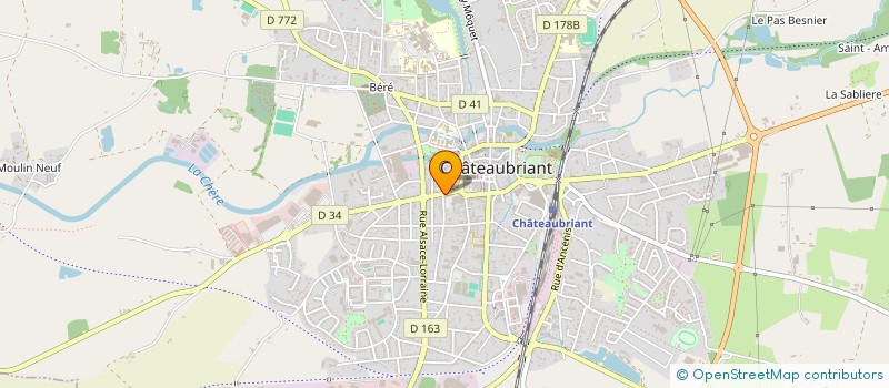 localisation de l'entreprise MONSIEUR LOIC POINTECOUTEAU  CHATEAUBRIANT