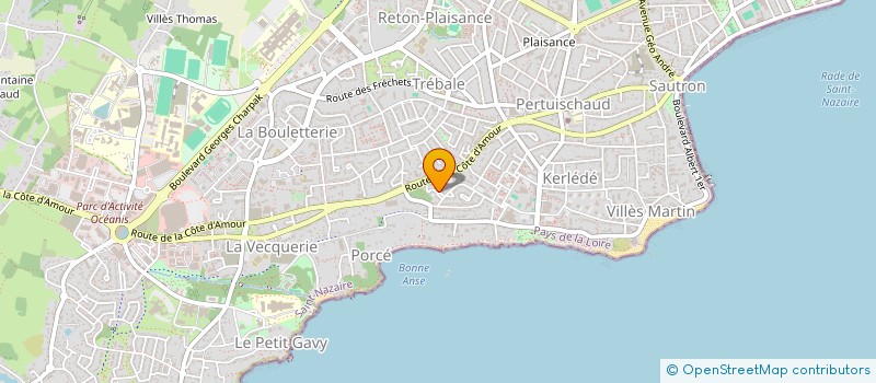localisation de l'entreprise MONSIEUR LOIC POINTHIERE  SAINT-NAZAIRE