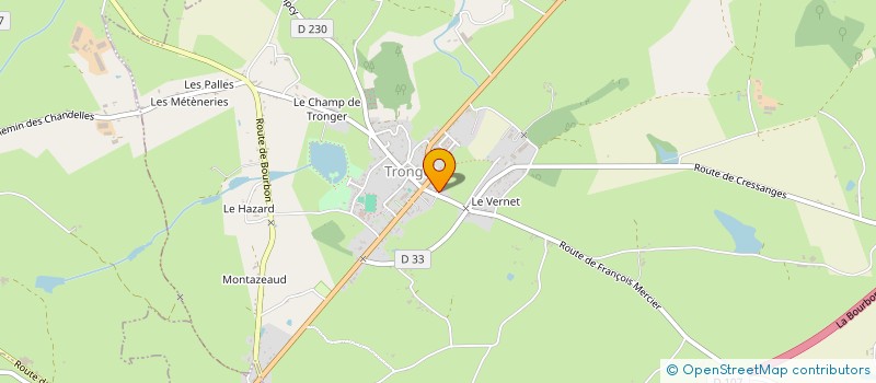 localisation de l'entreprise MONSIEUR LOIC POITOUT GRAS  TRONGET