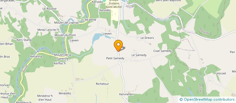 localisation de l'entreprise MONSIEUR LOIC PORA  PRIZIAC