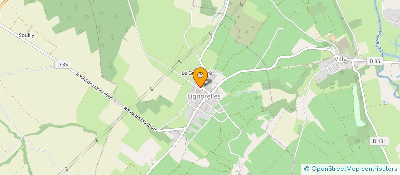localisation de l'entreprise MONSIEUR LOIC POUSSARD  LIGNORELLES