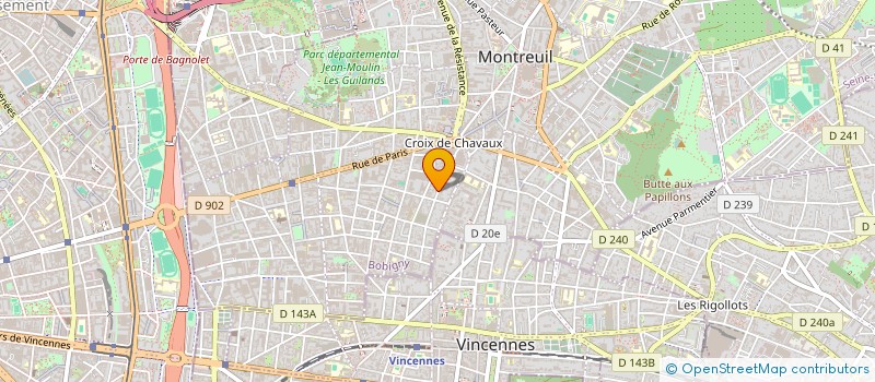 localisation de l'entreprise MONSIEUR LOIC PRADO à MONTREUIL