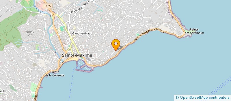 localisation de l'entreprise MONSIEUR LOIC PREVOT à SAINTE-MAXIME