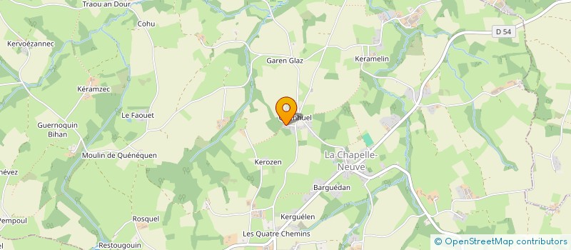 localisation de l'entreprise MONSIEUR LOIC QUILLIOU à LA CHAPELLE-NEUVE
