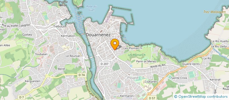 localisation de l'entreprise MONSIEUR LOIC RAGUENES à DOUARNENEZ