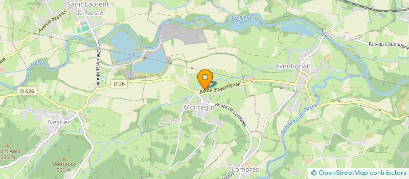 localisation de l'entreprise MONSIEUR LOIC RAIDO  MONTEGUT