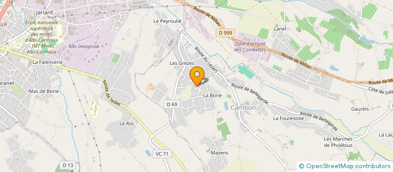 localisation de l'entreprise MONSIEUR LOIC RAMONET  CAMBON