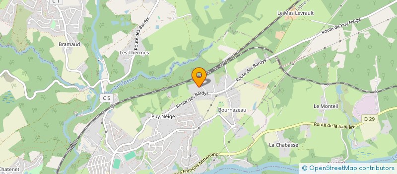 localisation de l'entreprise MONSIEUR LOIC RASSAT  LE PALAIS-SUR-VIENNE