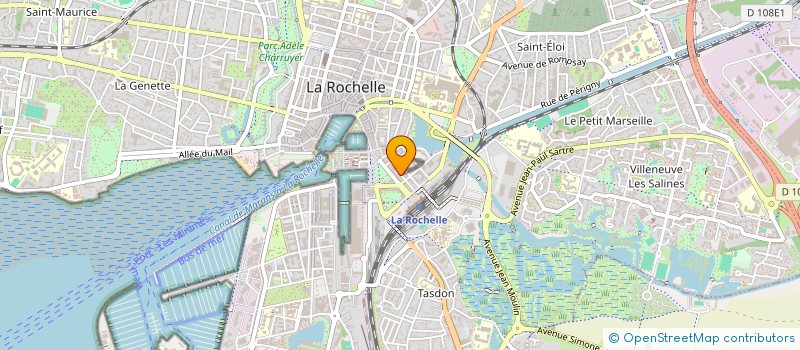 localisation de l'entreprise MONSIEUR LOIC RATEAU  LA ROCHELLE