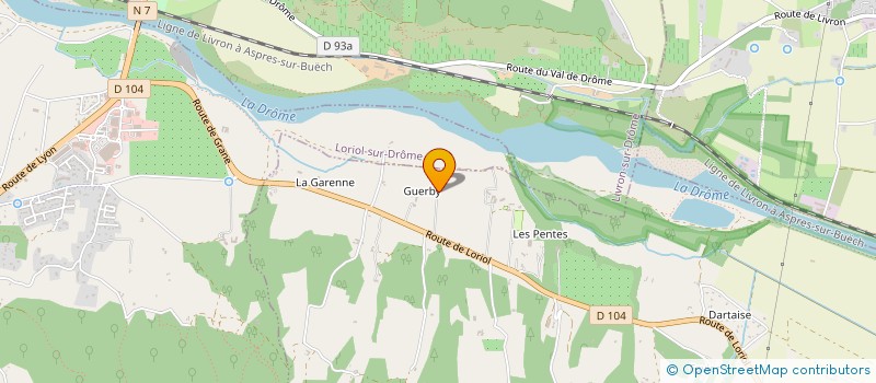 localisation de l'entreprise MONSIEUR LOIC REBUFFET  LIVRON-SUR-DROME