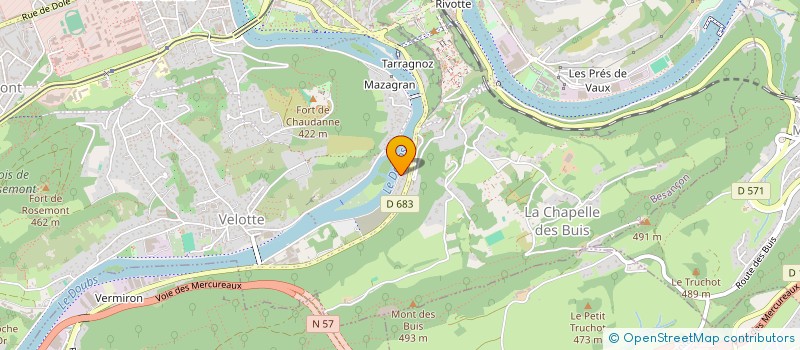 localisation de l'entreprise MONSIEUR LOIC RENAUD à BESANCON