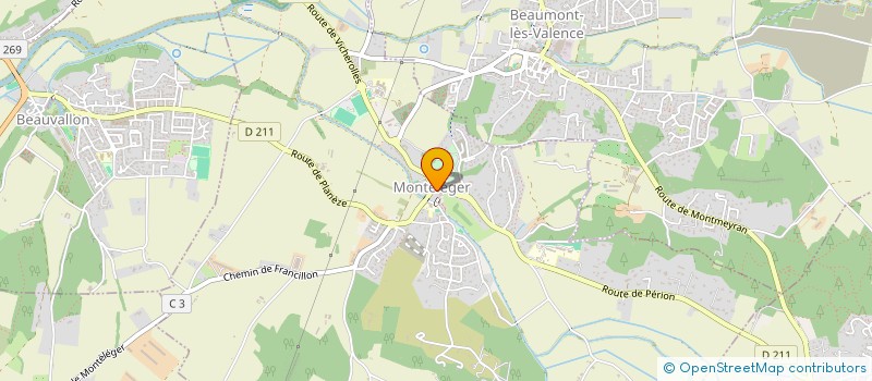 localisation de l'entreprise MONSIEUR LOIC REY  MONTELEGER