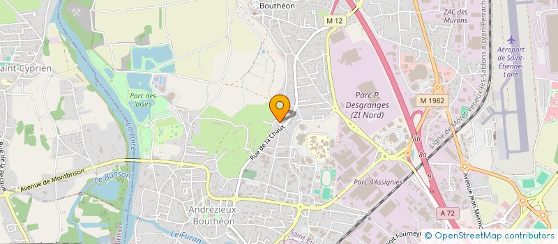 localisation de l'entreprise MONSIEUR LOIC REYMOND  ANDREZIEUX-BOUTHEON