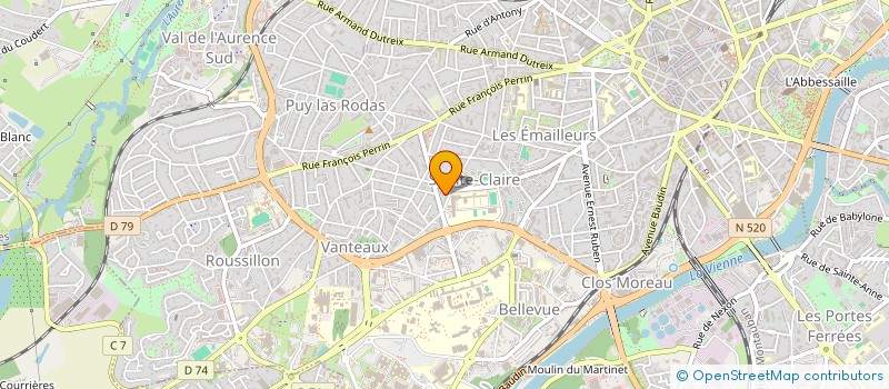 localisation de l'entreprise MONSIEUR LOIC RIBIERE à LIMOGES