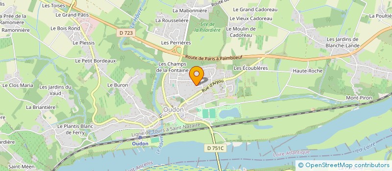 localisation de l'entreprise MONSIEUR LOIC RICHARD  OUDON