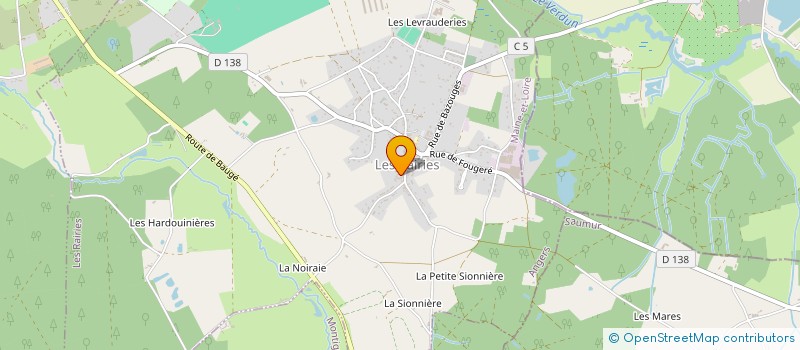 localisation de l'entreprise MONSIEUR LOIC RINEAU  LES RAIRIES