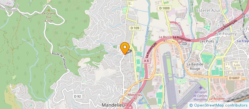 localisation de l'entreprise MONSIEUR LOIC RIZZO  MANDELIEU-LA-NAPOULE
