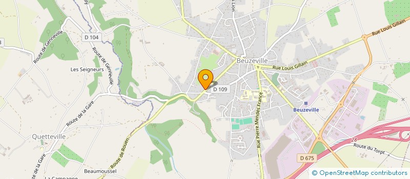 localisation de l'entreprise MONSIEUR LOIC ROBERT  BEUZEVILLE