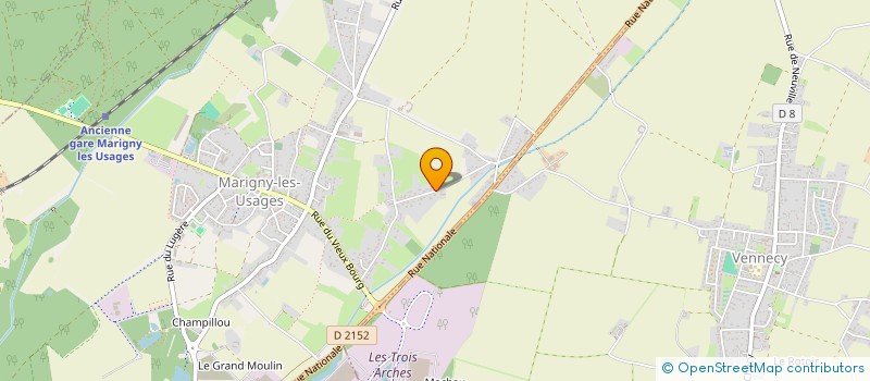 localisation de l'entreprise MONSIEUR LOIC ROCHER  MARIGNY-LES-USAGES