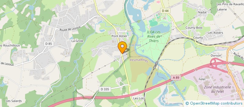 localisation de l'entreprise MONSIEUR LOIC RODARY  ORLEAT