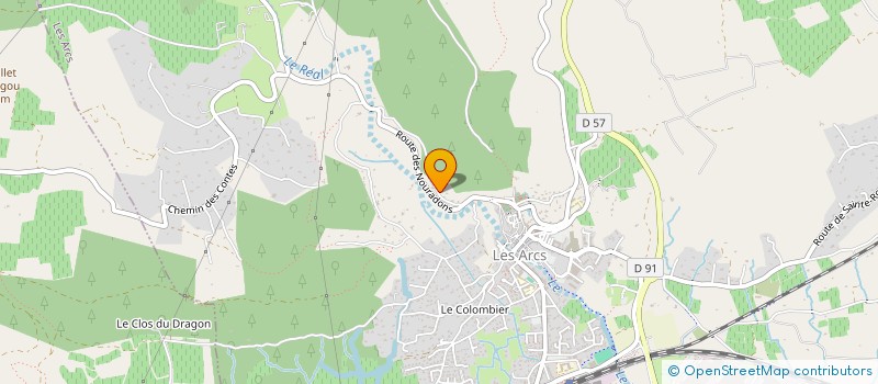 localisation de l'entreprise MONSIEUR LOIC ROLDAN  LES ARCS