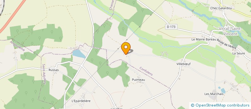 localisation de l'entreprise MONSIEUR LOIC ROLLAND  VITRAC-SAINT-VINCENT